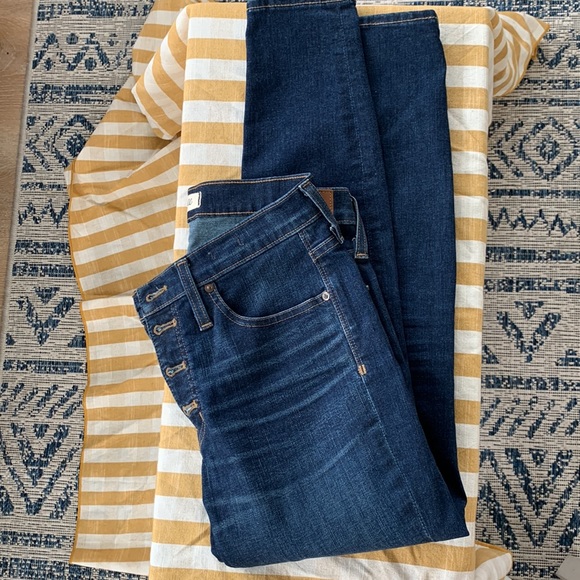 Madewell 9" Mid-Rise Skinny Jeans: Button-Front Edition- 28 Petite - Picture 12 of 14